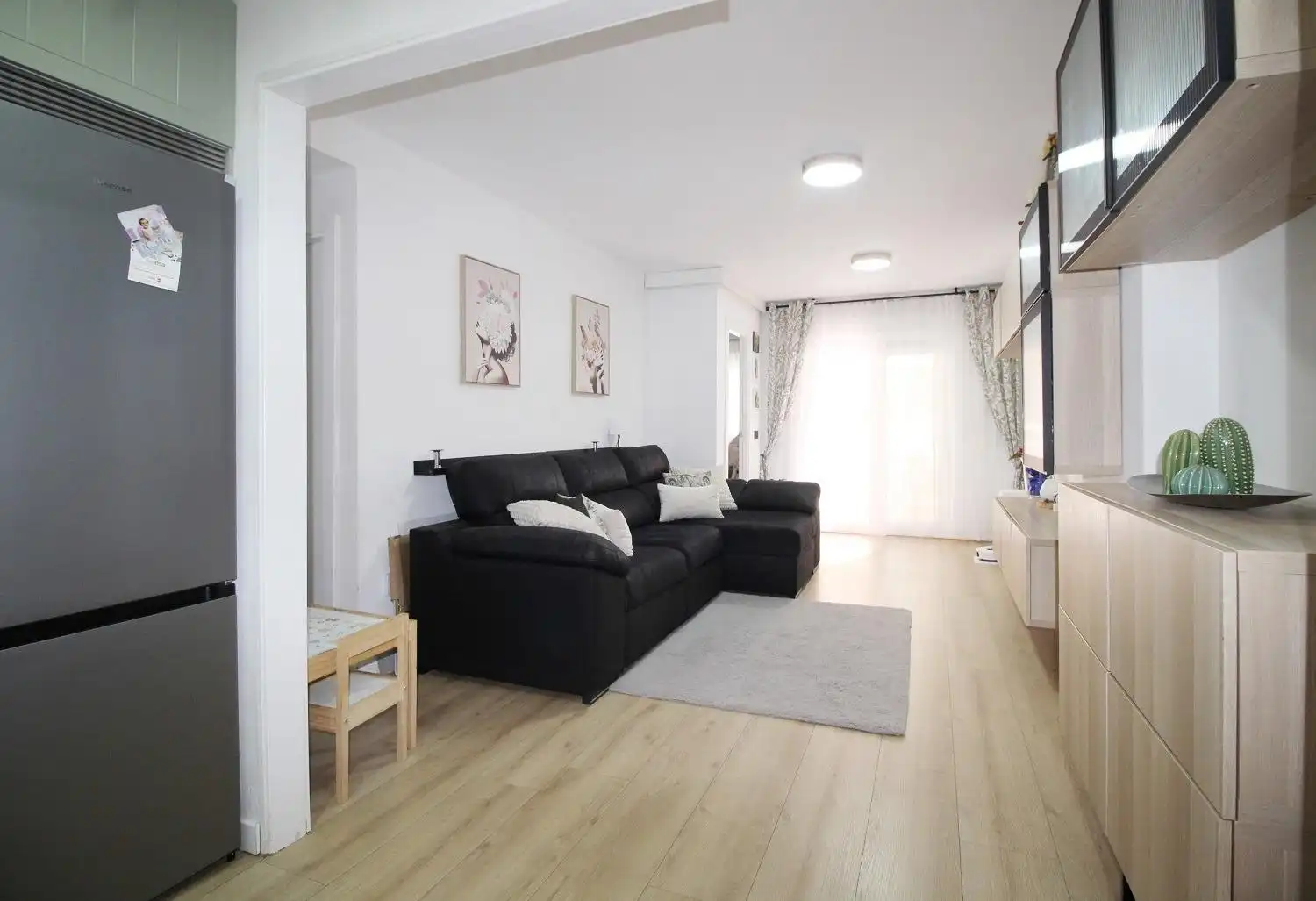 Sala de estar de Apartamento en venta en Oropesa del Mar / Orpesa con Aire acondicionado, Jardín privado y Terraza