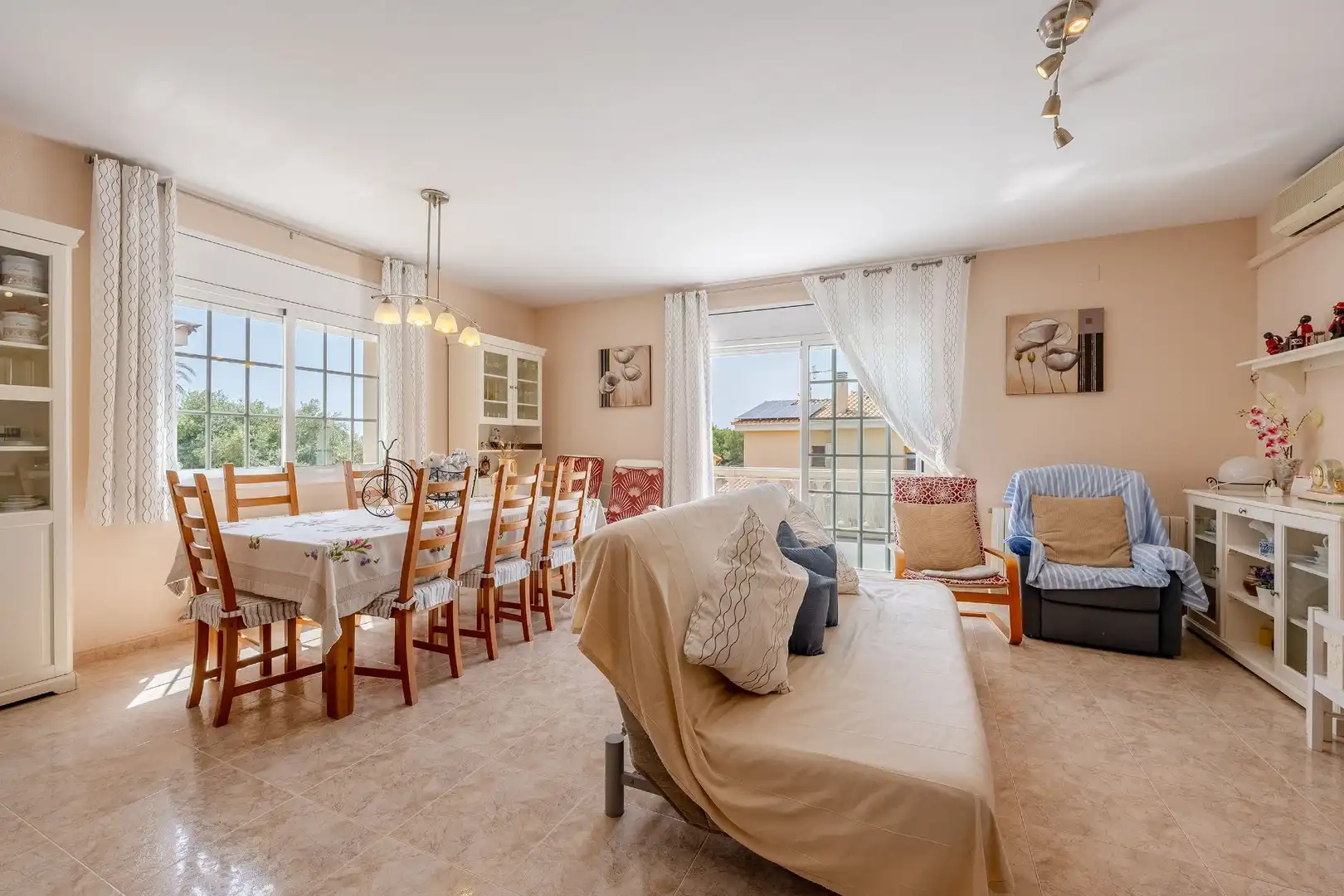 Dining room of Houses for sale in Calafell  with Air Conditioner, Heating and Private garden
