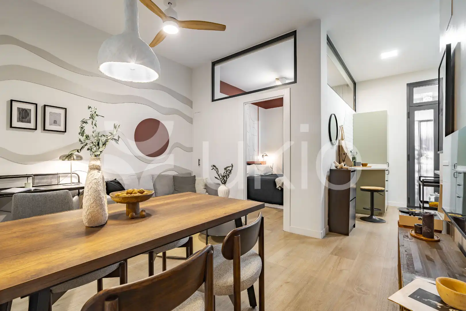 Sala d'estar de Apartament de lloguer en Madrid amb Calefacció, Moblat i Forn