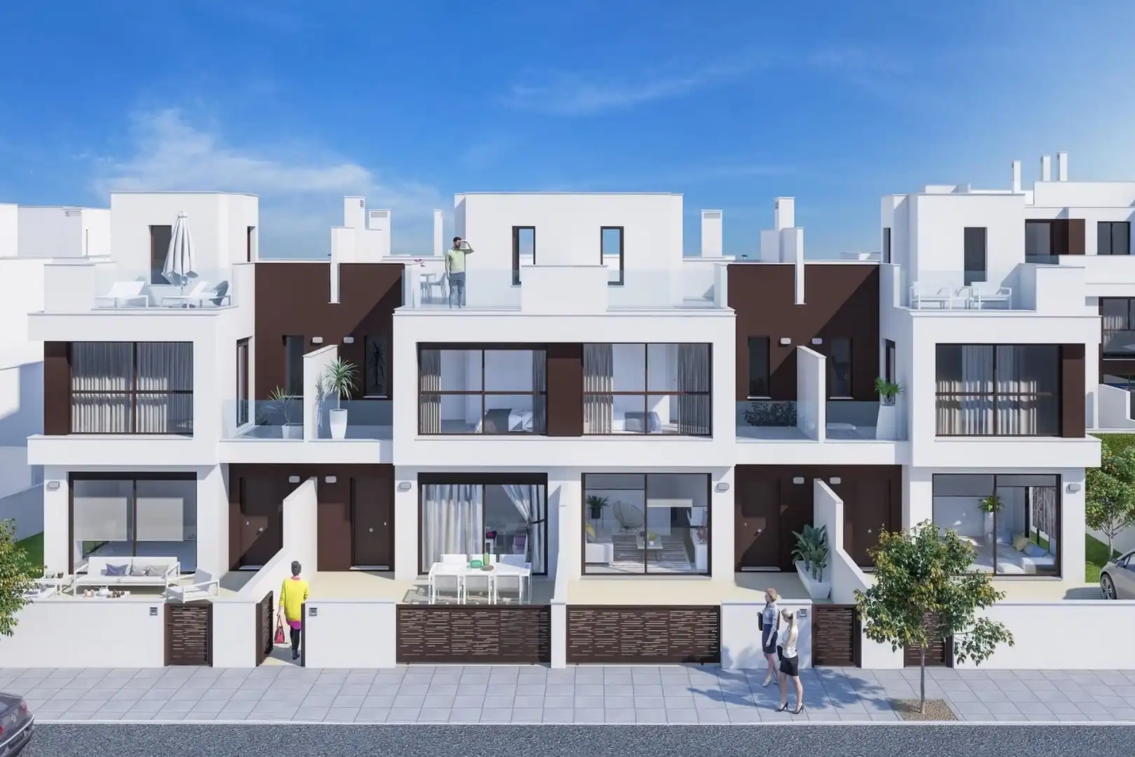 Vista exterior de Casa adosada en venta en Pilar de la Horadada