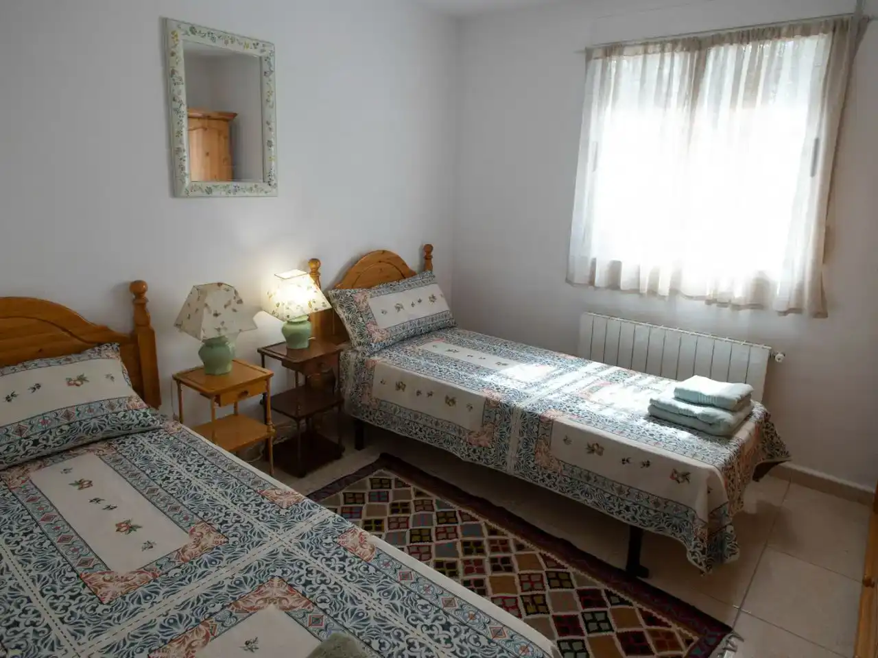 Bedroom of Flat for rent in Tibi  with Air Conditioner, Private garden and Swimming Pool