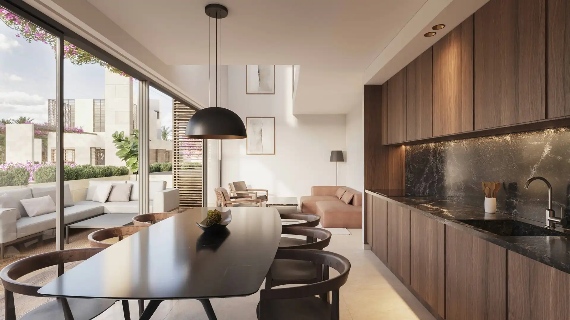 Cocina de Planta baja en venta en Estepona con Aire acondicionado, Calefacción y Jardín privado