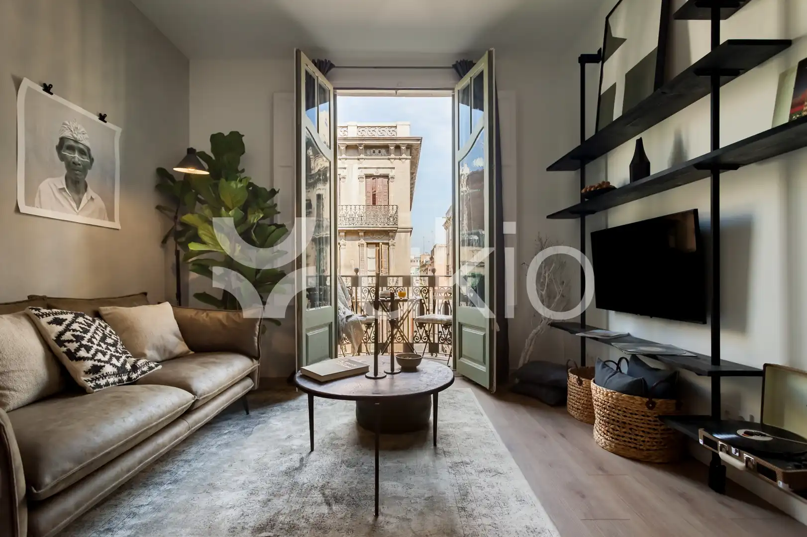 Sala d'estar de Apartament de lloguer en Barcelona amb Aire condicionat, Calefacció i Moblat