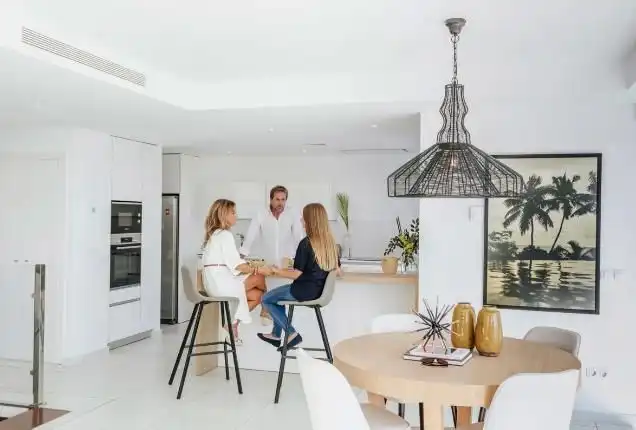 Kitchen of Apartments for rent in Benalmádena  with Air Conditioner, Oven and Washing machine
