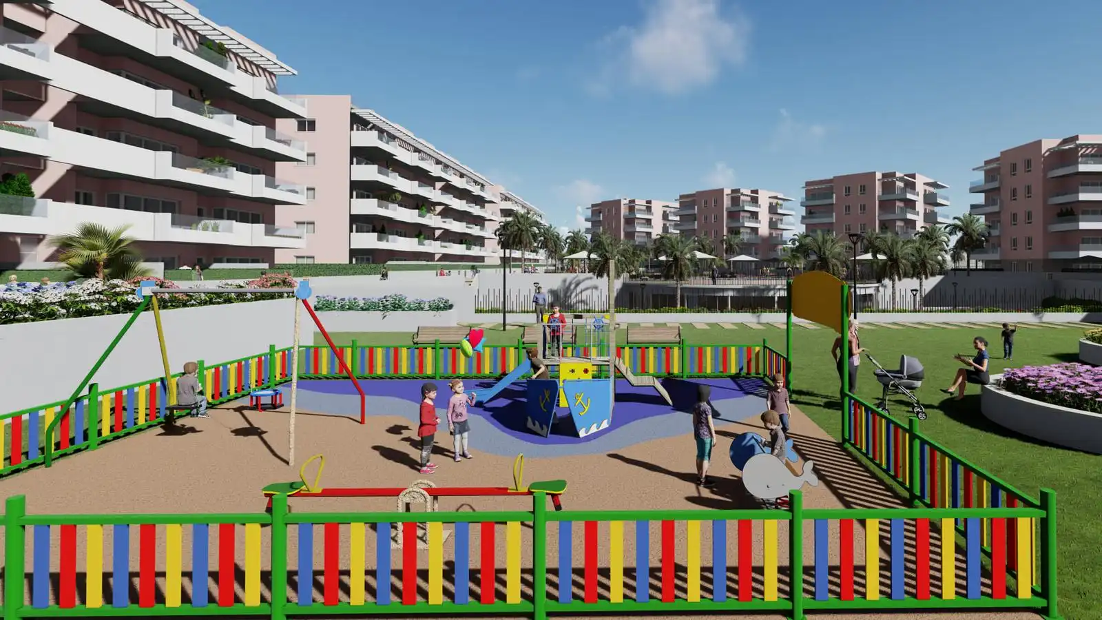 Vista exterior de Piso en venta en Guardamar del Segura con Aire acondicionado, Jardín privado y Terraza
