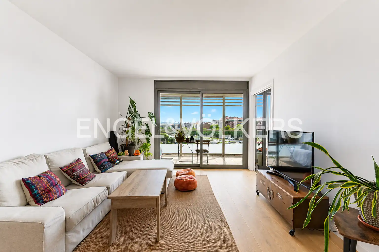 Living room of Flat for sale in Barcelona  with Air Conditioner, Heating and Terrace