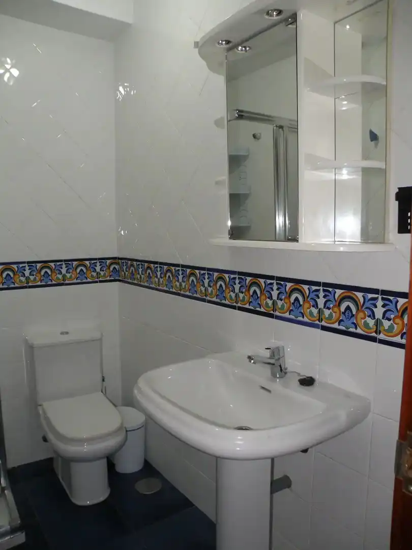 Bany de Apartament de lloguer en Padrón amb Parquet, Moblat i Forn