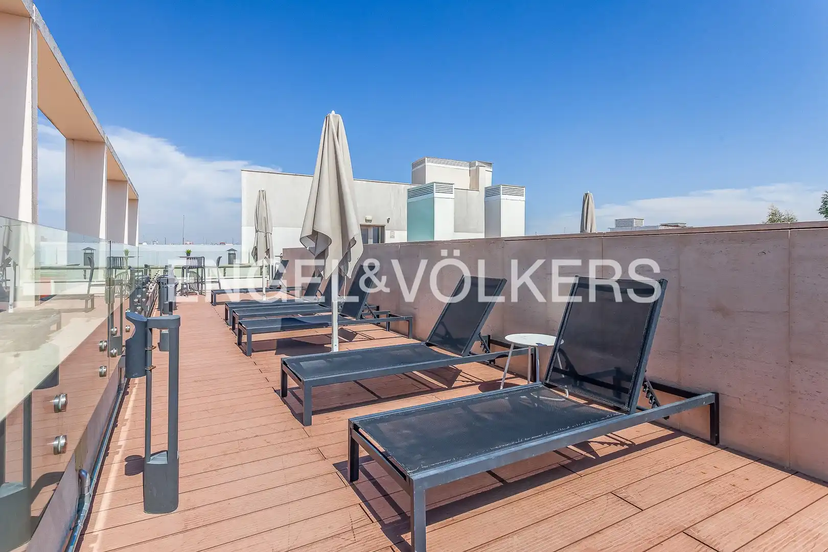 Terraza de Piso de alquiler en Madrid con Aire acondicionado, Calefacción y Piscina