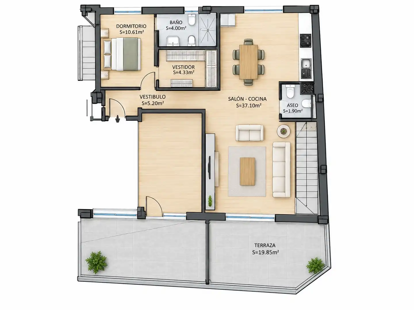 Penthouse with lift for sale in El Pilar