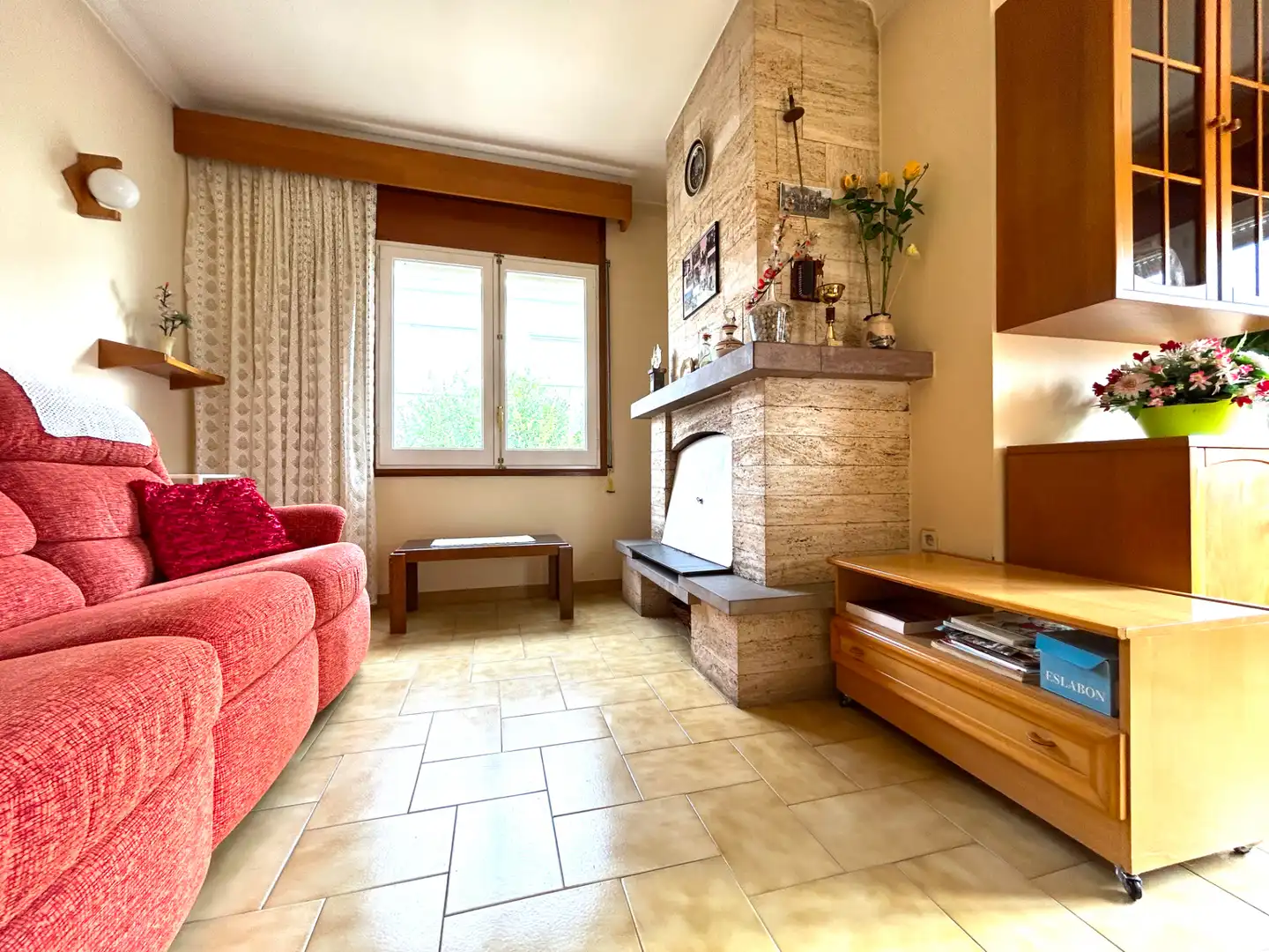 Living room of Houses for sale in Sant Julià del Llor i Bonmatí  with Air Conditioner, Heating and Private garden