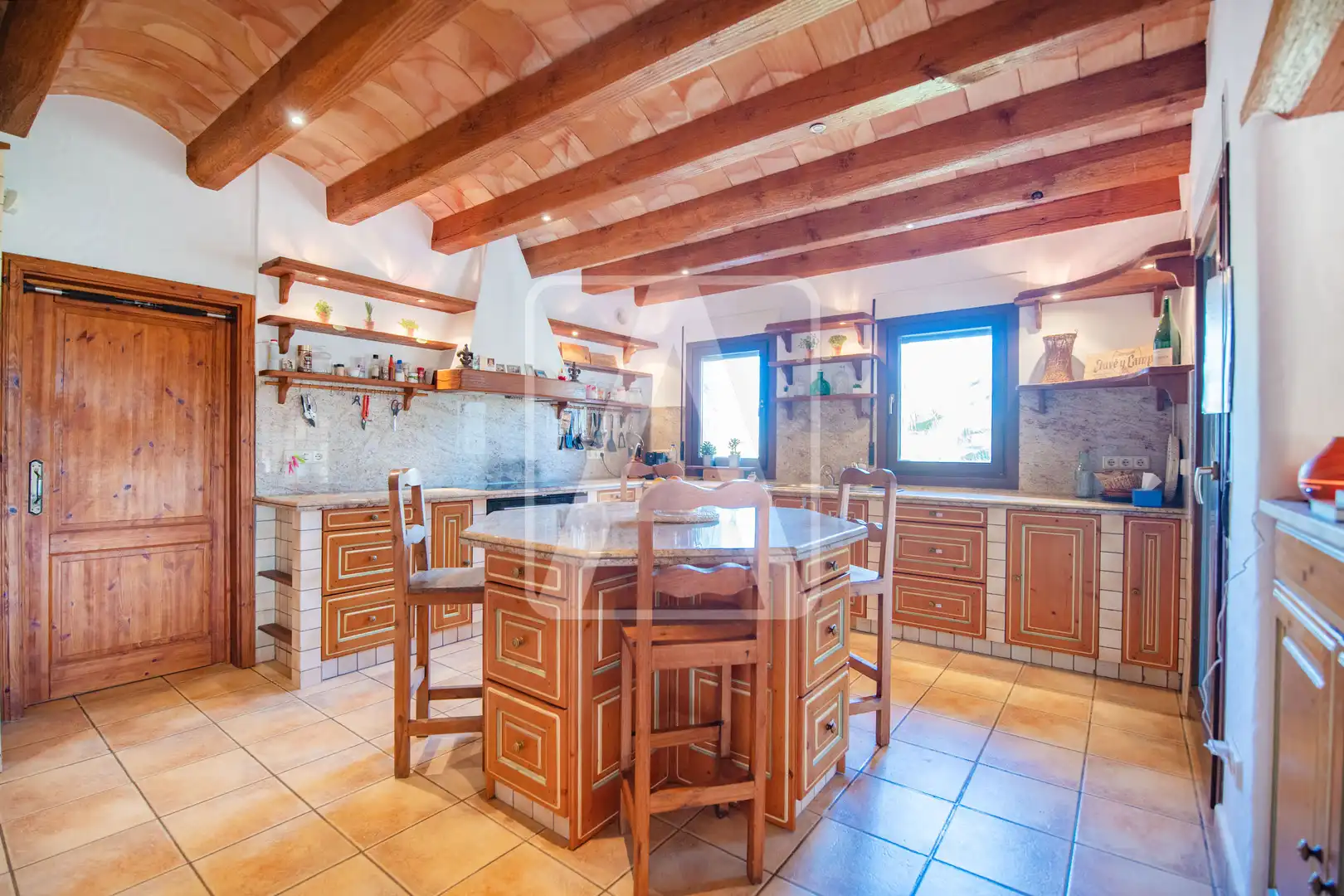 Cocina de Finca rústica en venta en Benissa con Calefacción, Jardín privado y Terraza