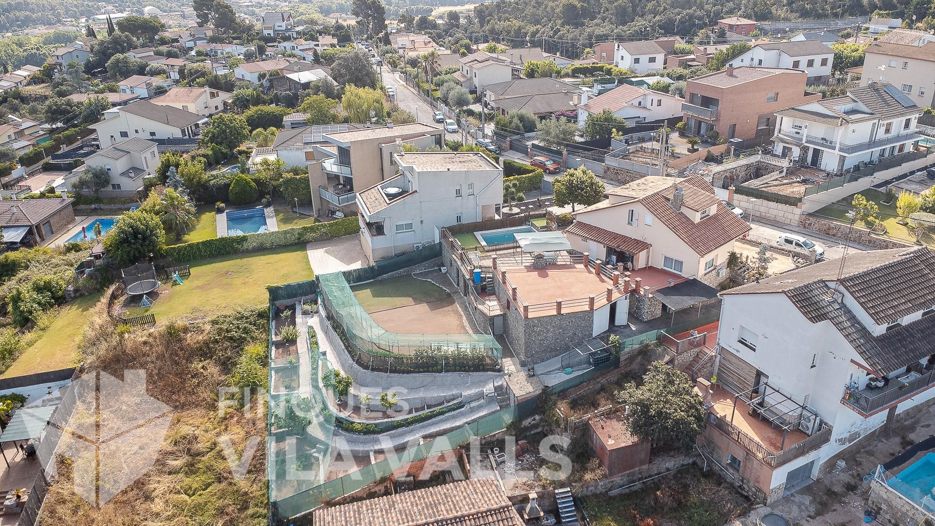 Vista exterior de Casa o xalet en venda en Bigues i Riells amb Calefacció, Jardí privat i Terrassa