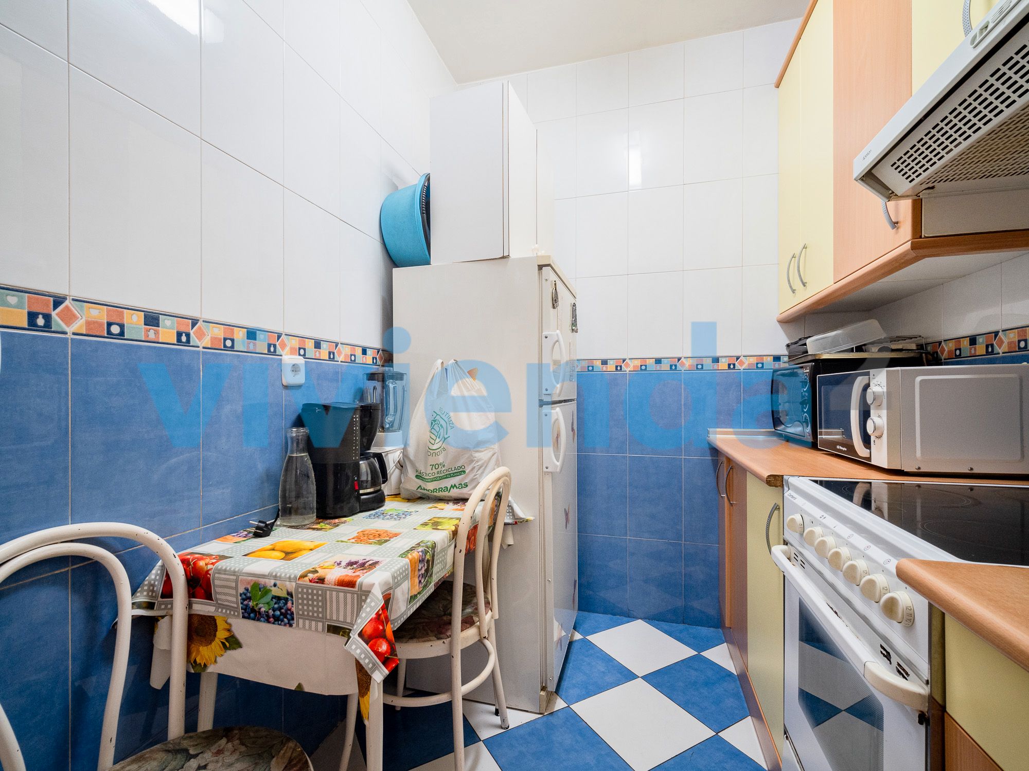 Kitchen of Flat for sale in  Madrid Capital  with Heating and Furnished