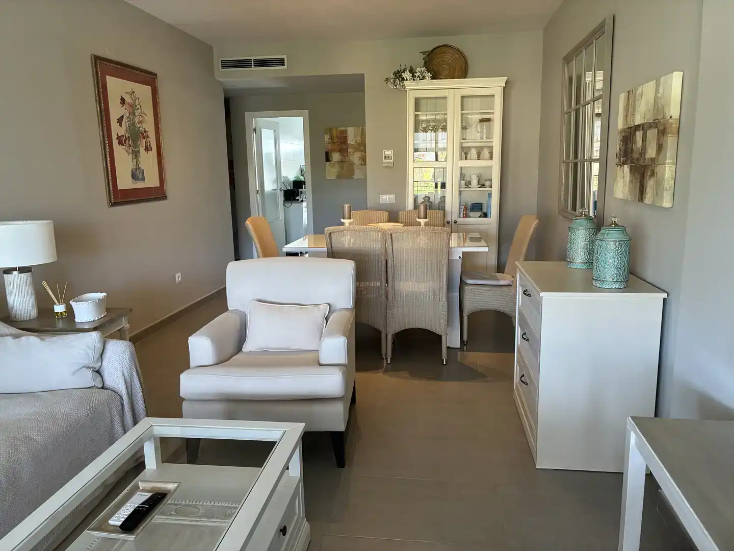 Esszimmer von Wohnung zur Miete in Jávea / Xàbia mit Klimaanlage, Terrasse und Schwimmbad