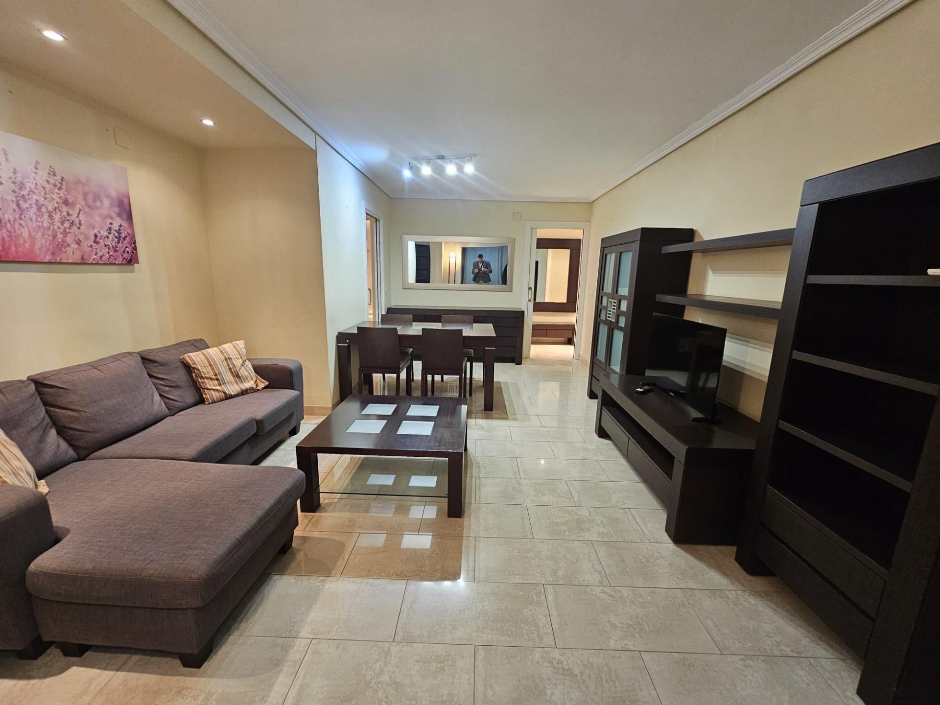 Living room of Flat to rent in  Valencia Capital  with Furnished