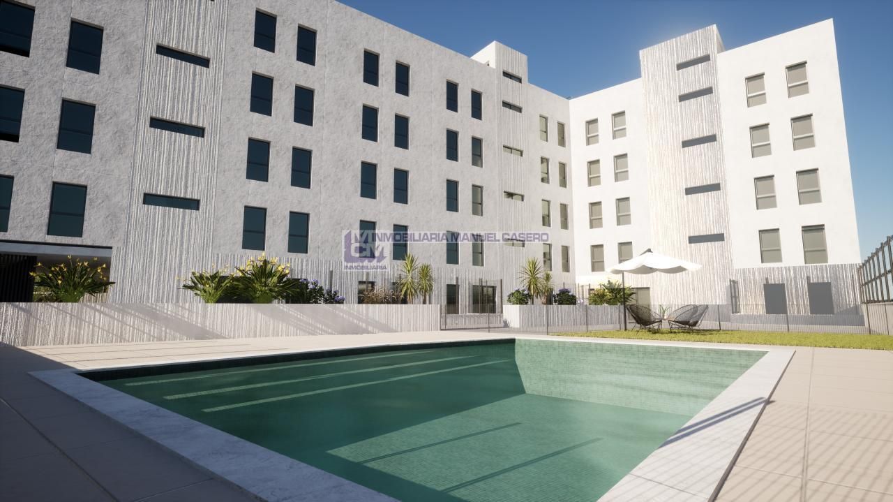 Swimming pool of Flat for sale in Cáceres Capital  with Heating, Terrace and Storage room