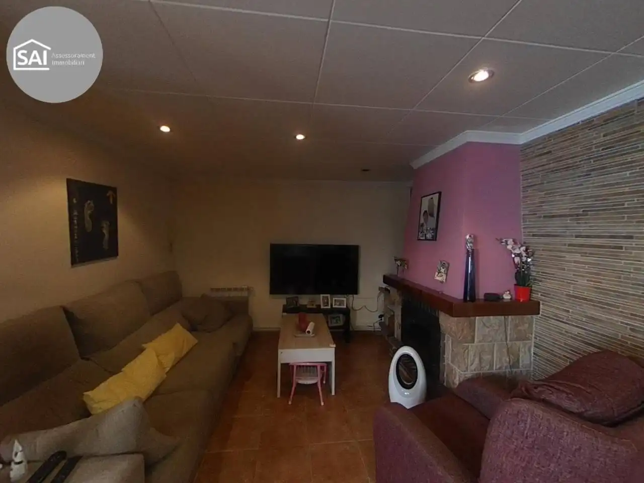 Sala d'estar de Casa o xalet en venda en Sabadell amb Aire condicionat, Calefacció i Terrassa