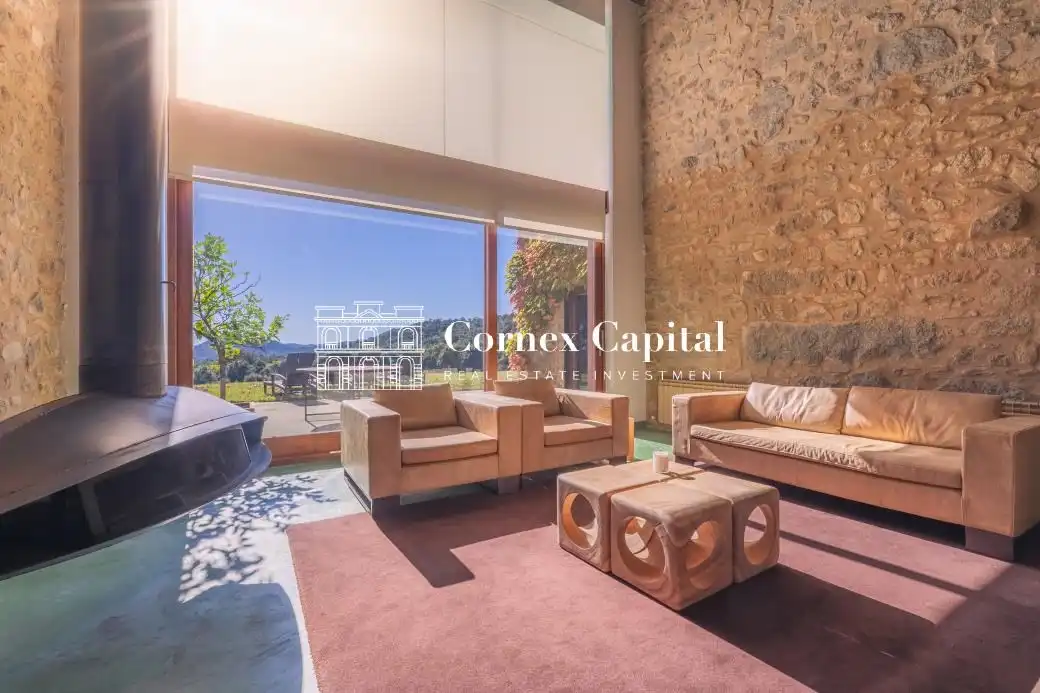Terraza de Finca rústica en venta en Maçanet de Cabrenys con Calefacción, Jardín privado y Terraza