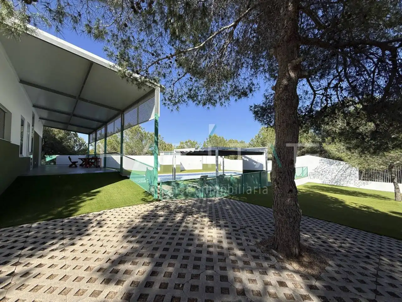 Terrasse von Country house zum Verkauf in Pilar de la Horadada mit Klimaanlage, Privatgarten und Terrasse