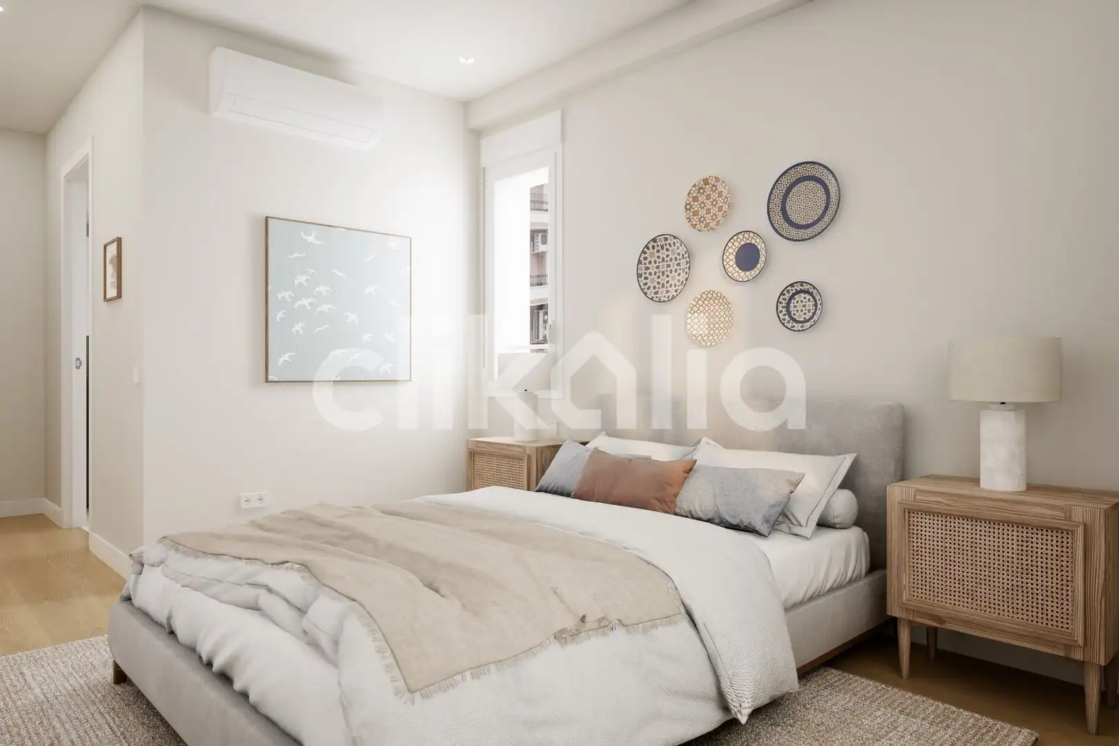 Bedroom of Flat for sale in Sevilla  with Air Conditioner, Private garden and Terrace
