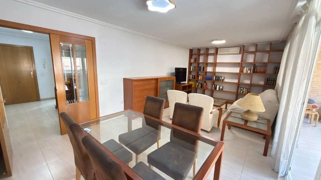 Living room of Flat for rent in Alicante / Alacant  with Air Conditioner, Terrace and Furnished