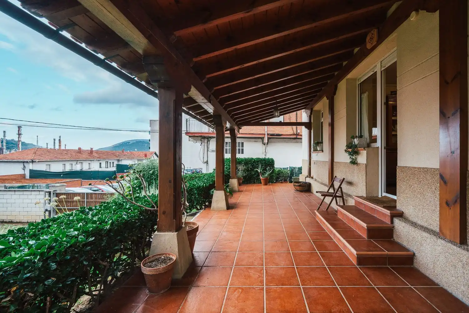 Terrasse von Country house zum Verkauf in Muskiz mit Privatgarten, Terrasse und Balkon