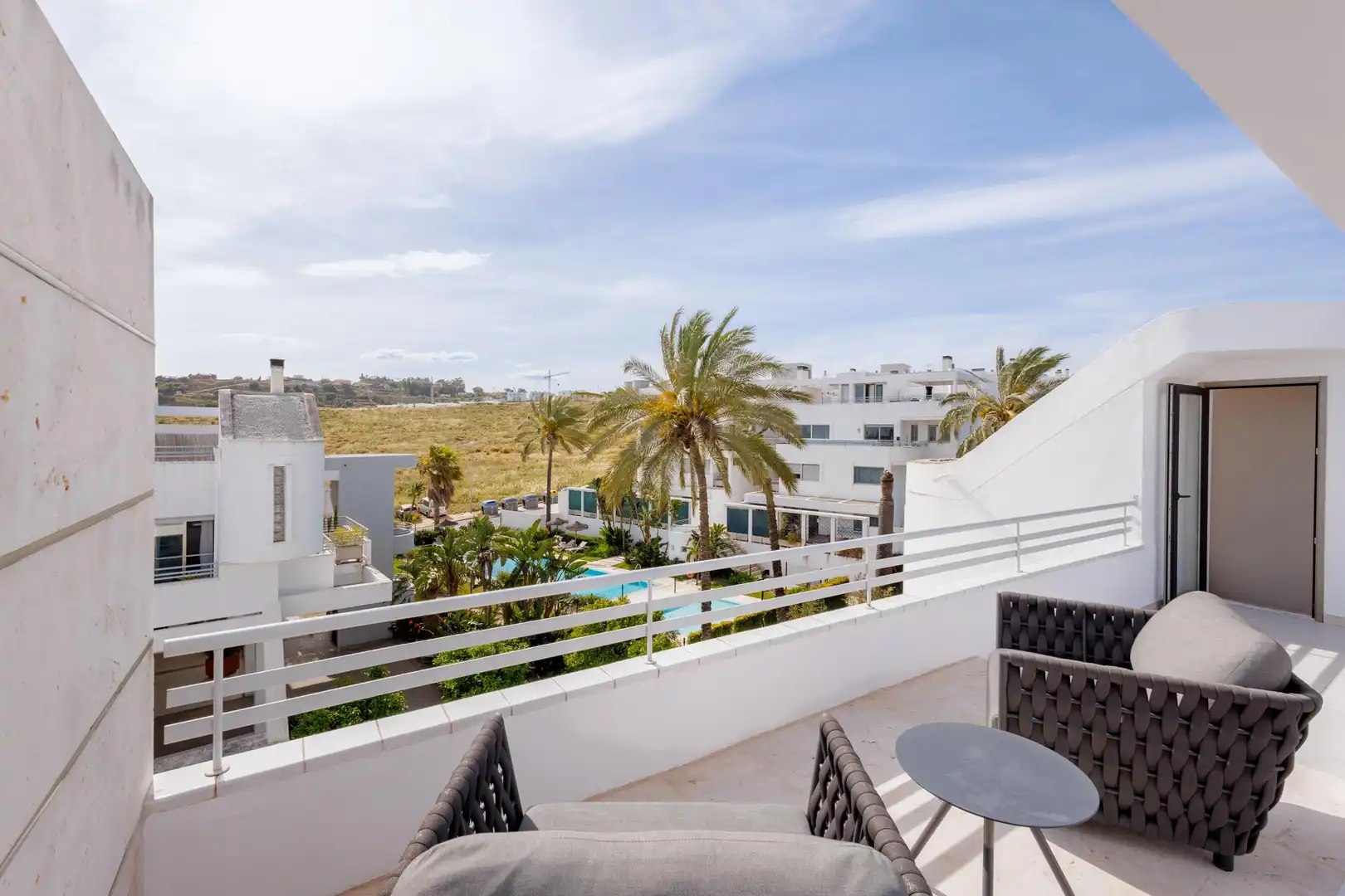 Terraza de Ático en venta en Mijas con Aire acondicionado, Calefacción y Jardín privado