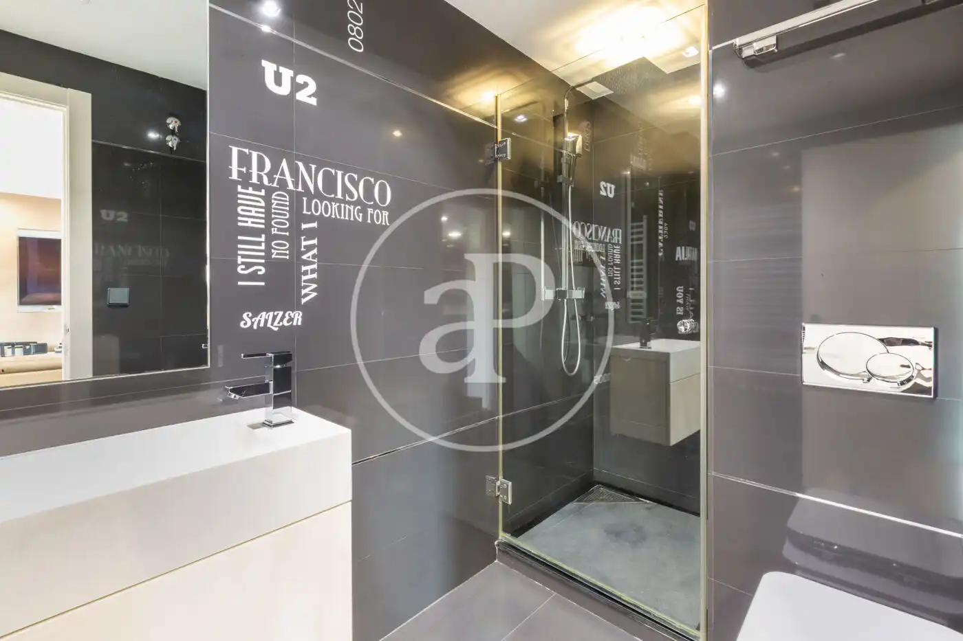 Badezimmer von Dachboden zum Verkauf in Valencia mit Klimaanlage, Heizung und Terrasse