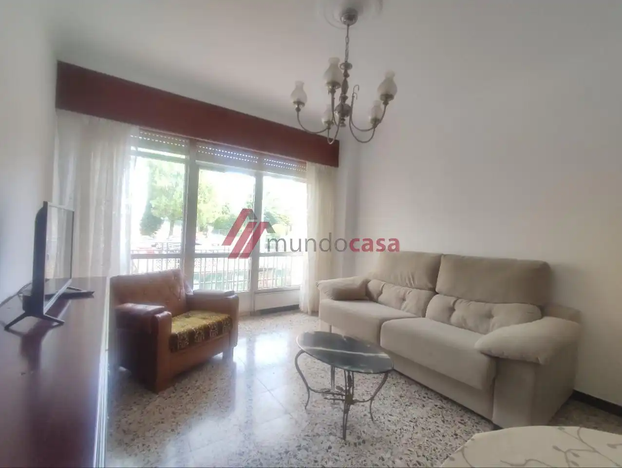 Living room of Flat for rent in Ferrol  with Heating and Furnished
