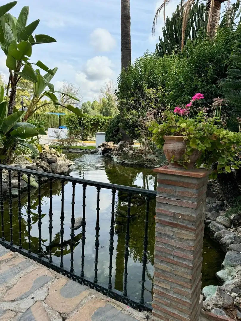Garden of Apartments for rent in Estepona  with Air Conditioner, Heating and Terrace