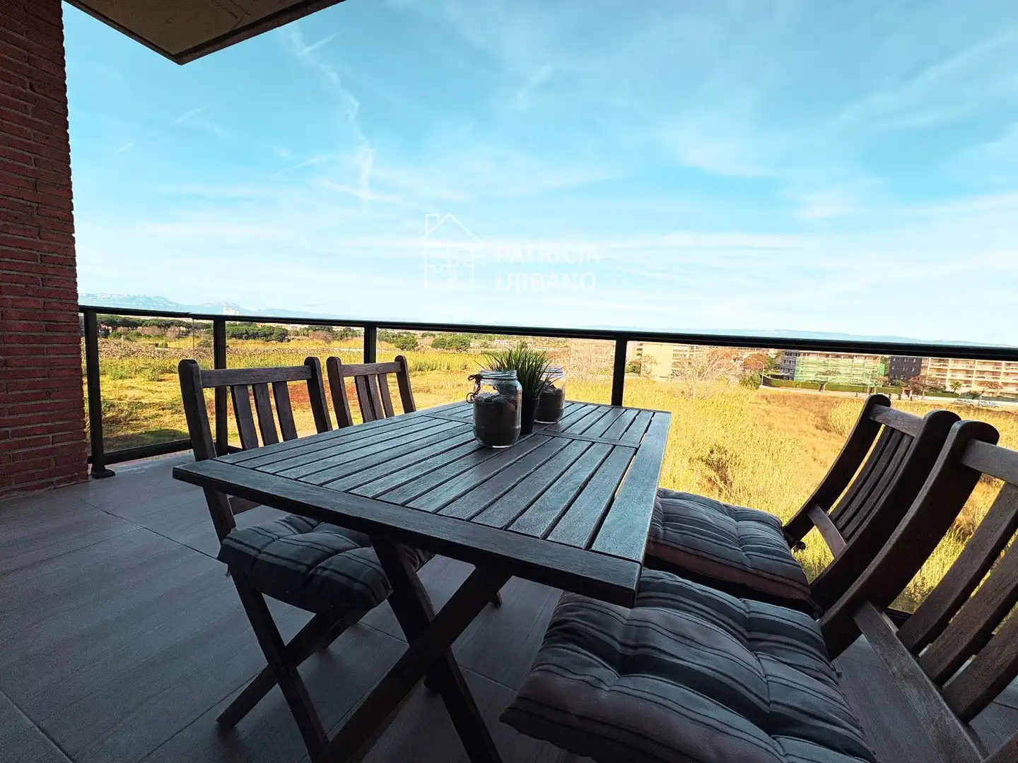 Terraza de Apartamento de alquiler en Cambrils con Aire acondicionado, Calefacción y Parquet
