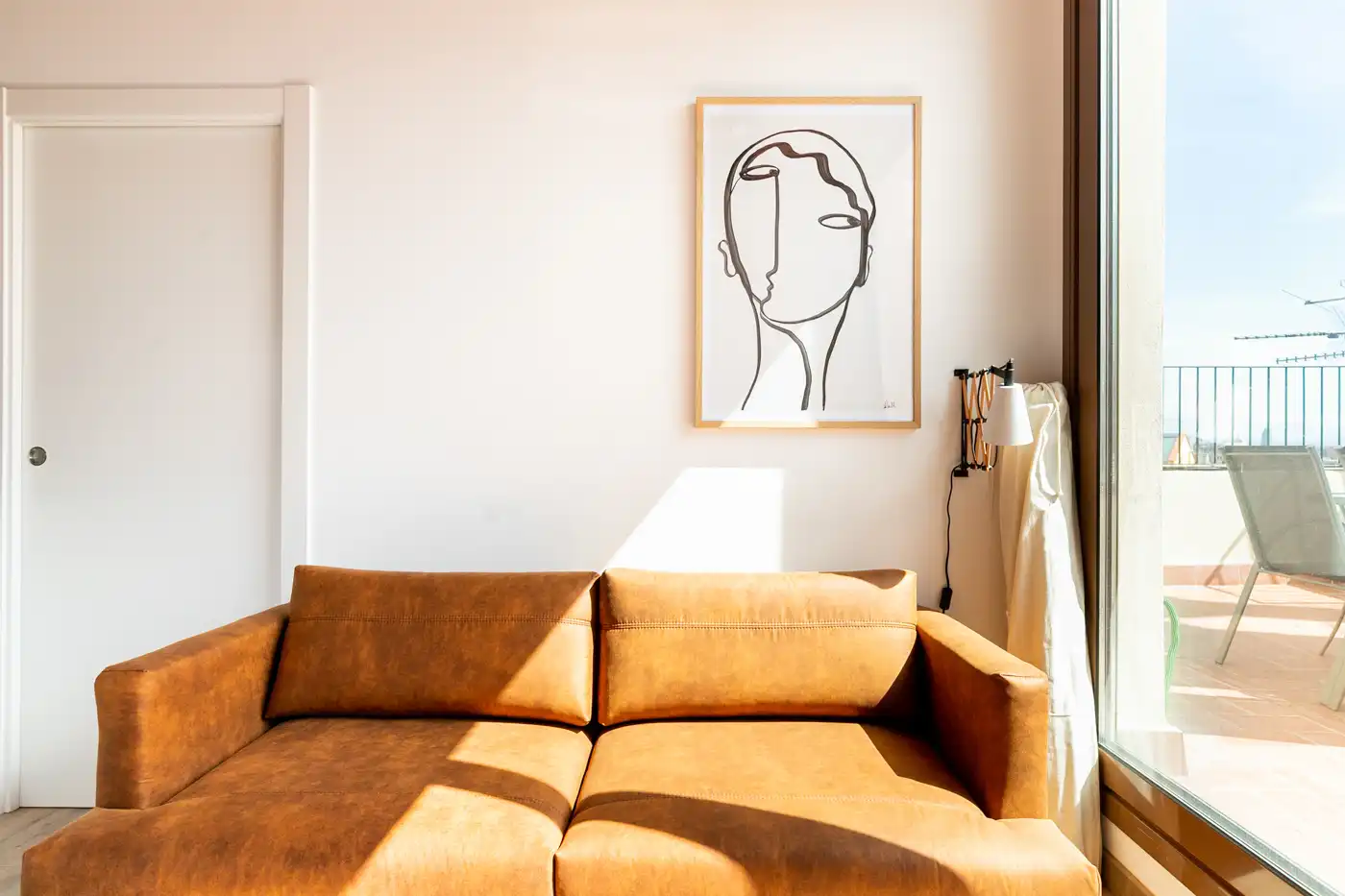 Sala de estar de Piso en venta en Barcelona con Aire acondicionado, Parquet y Terraza