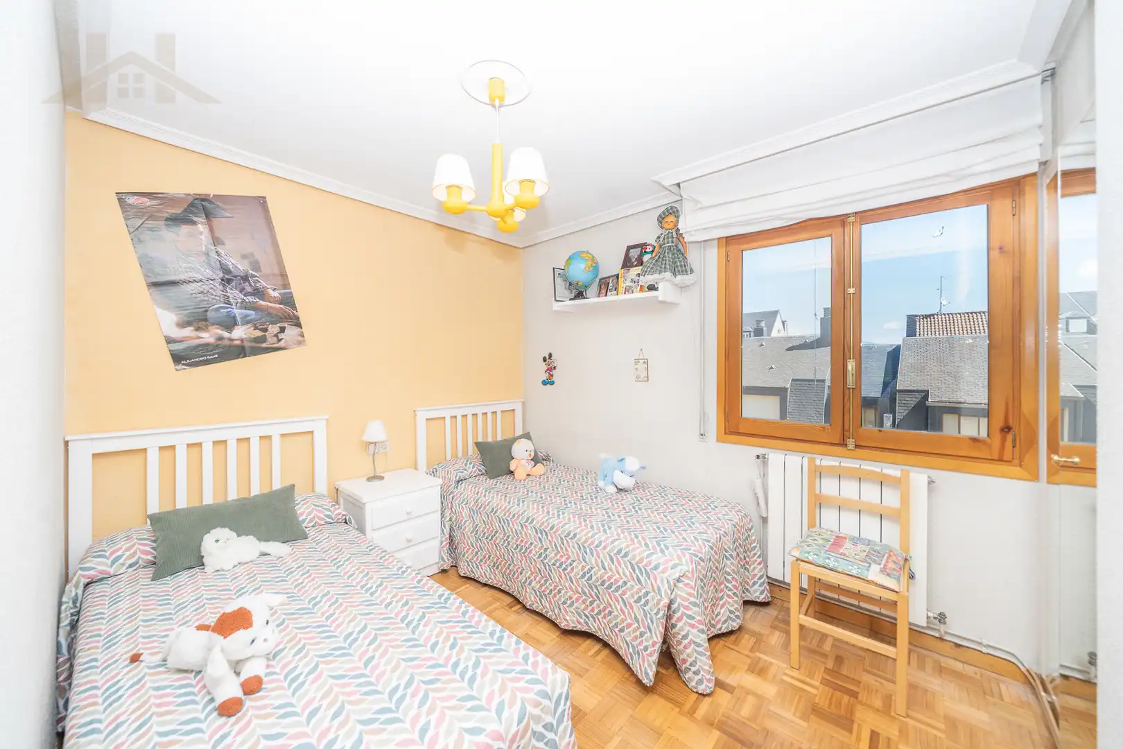 Bedroom of Detached homes for sale in El Escorial  with Heating, Parquet flooring and Terrace
