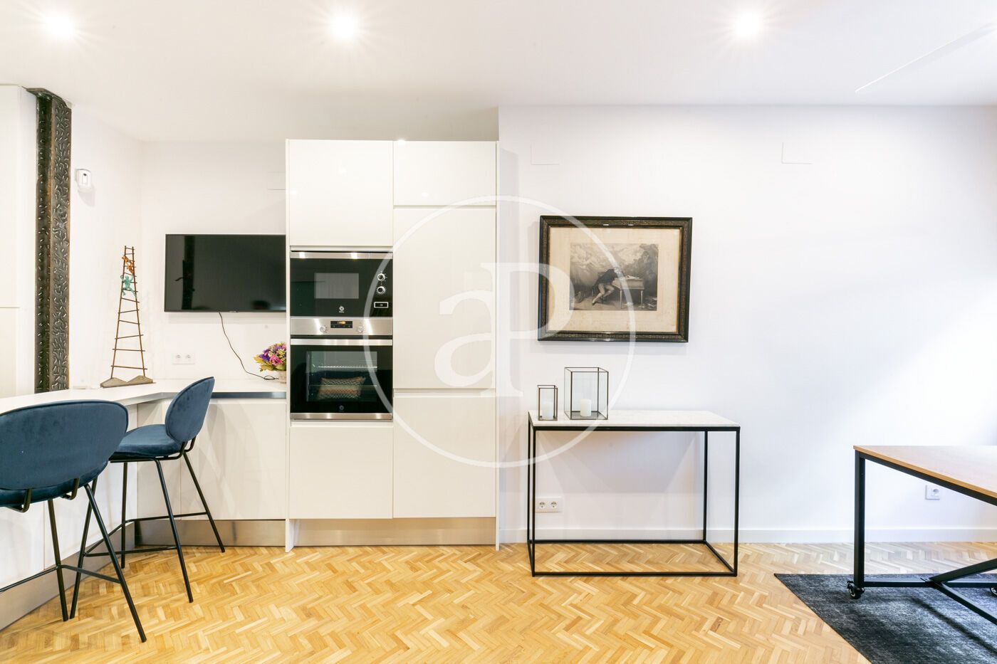 Kitchen of Flat for sale in  Barcelona Capital  with Heating and Furnished