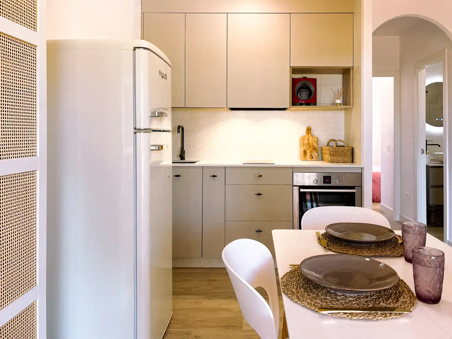 Cocina de Apartamento de alquiler en Islantilla con Calefacción, Terraza y Amueblado
