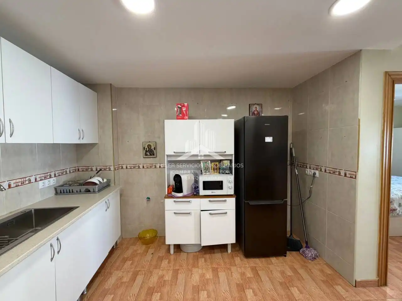 Cuina de Apartament en venda en Vila-real amb Parquet, Terrassa i Traster