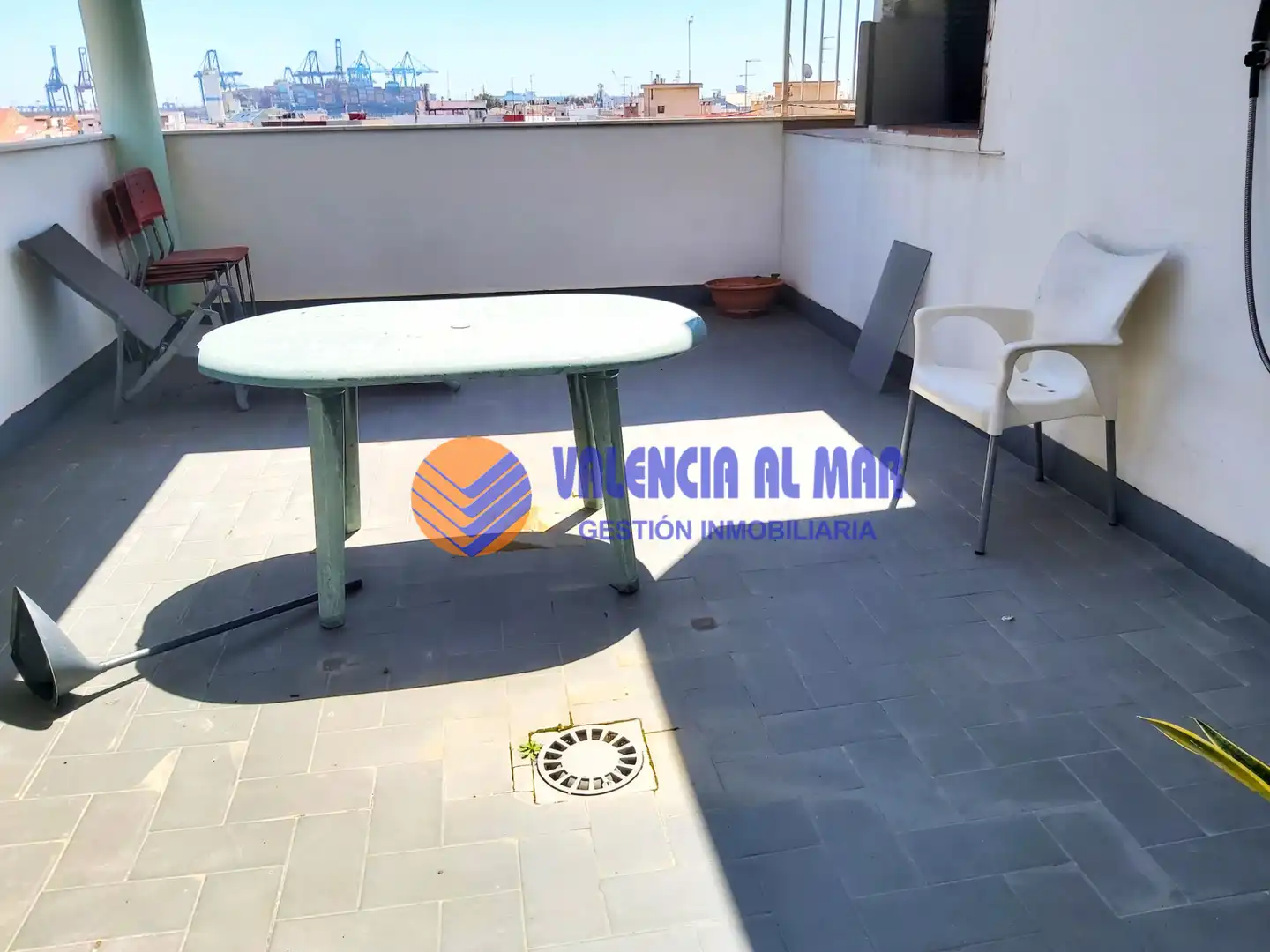 Terrasse von Dachboden zum Verkauf in Valencia mit Klimaanlage, Heizung und Parkett