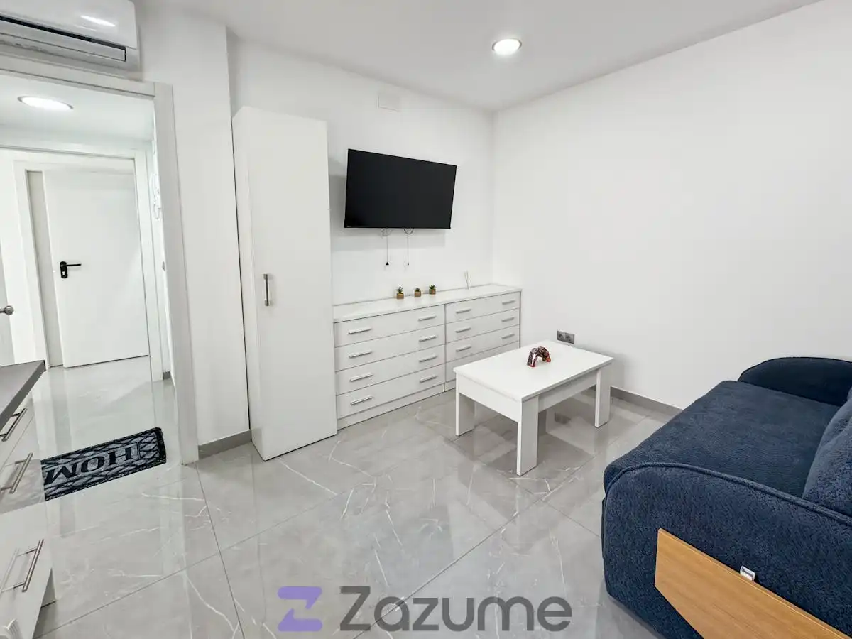 Wohnzimmer von Wohnung zur Miete in Alicante / Alacant mit Klimaanlage, Möbliert und Waschmaschine