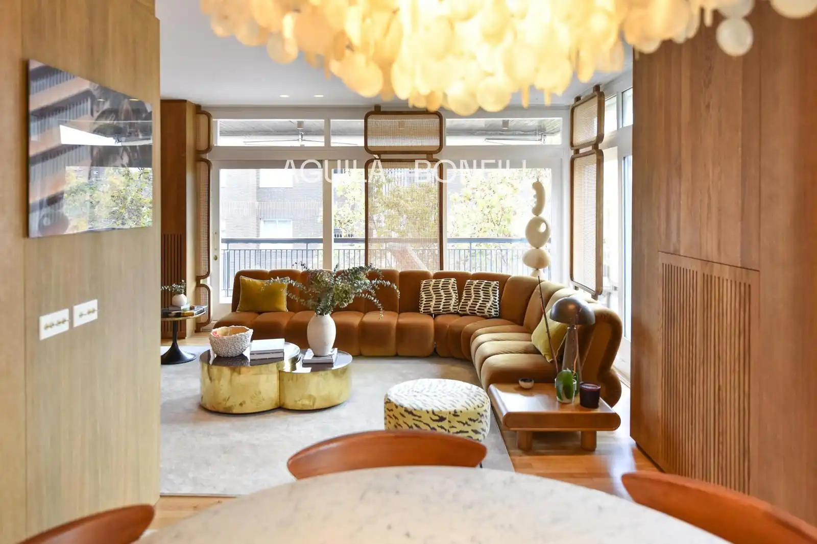 Living room of Flat for sale in Barcelona  with Air Conditioner, Heating and Parquet flooring