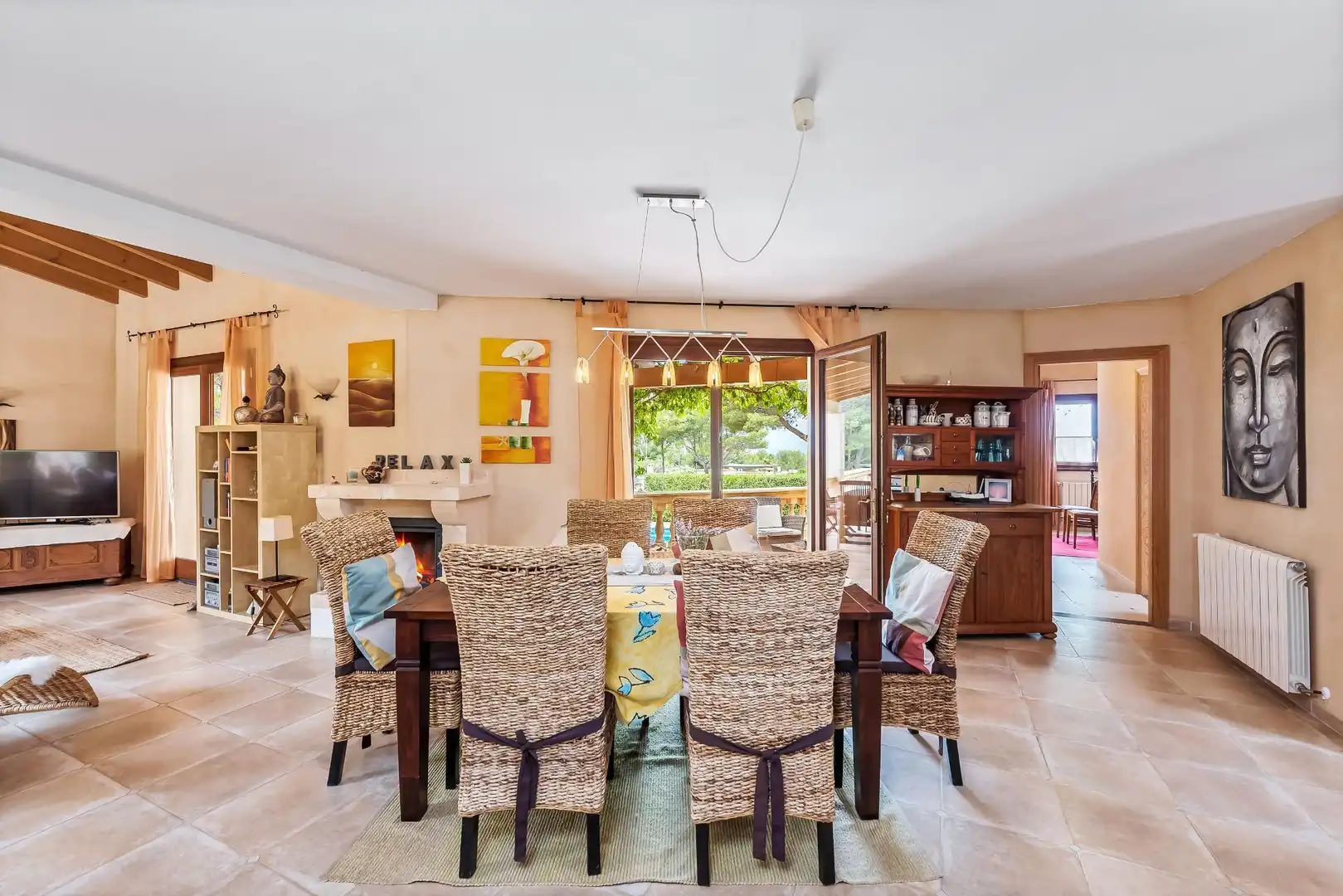 Dining room of Houses for sale in Artà  with Air Conditioner, Heating and Terrace