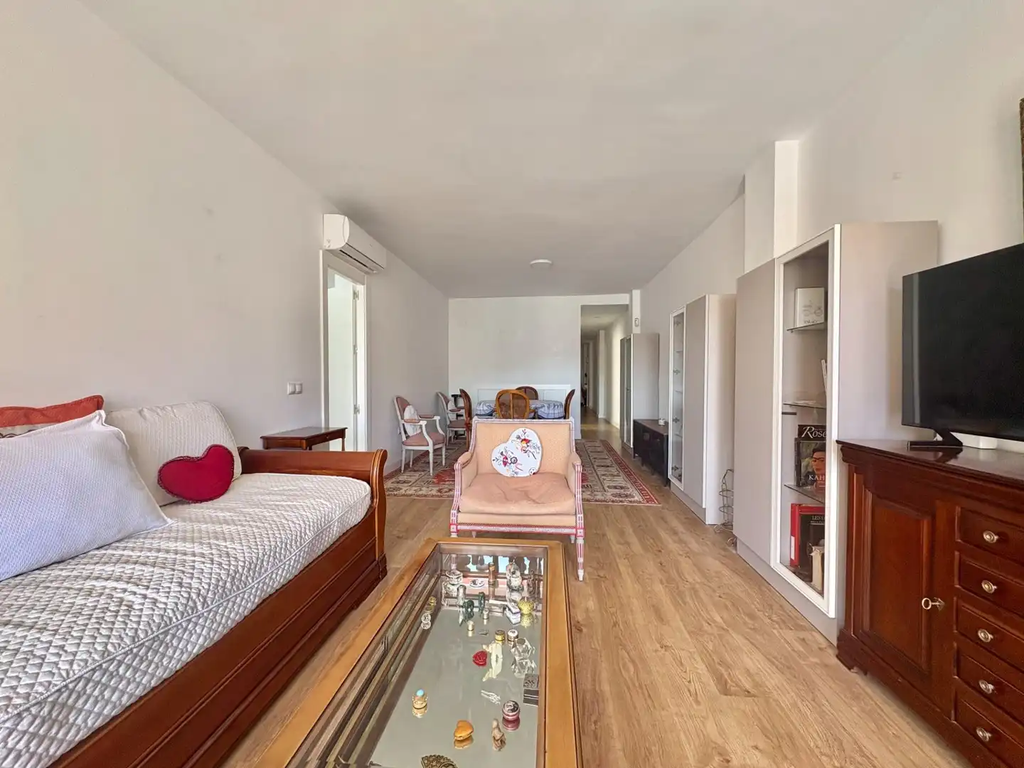 Sala d'estar de Pis en venda en Málaga amb Aire condicionat, Terrassa i Moblat