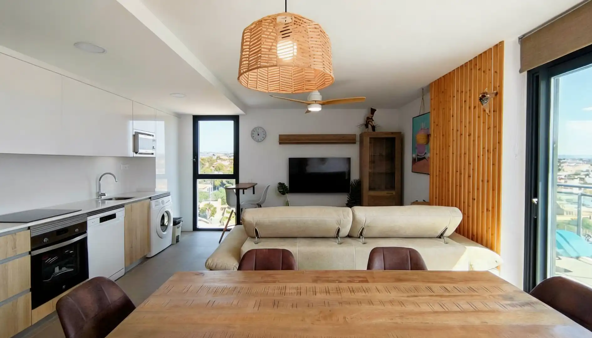 Sala d'estar de Apartament en venda en Calpe / Calp amb Aire condicionat, Calefacció i Traster