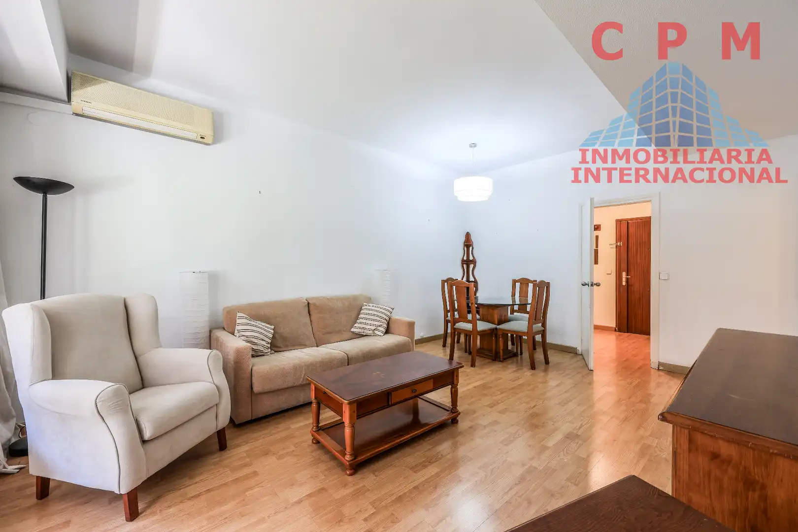Sala de estar de Piso de alquiler en Madrid con Aire acondicionado, Calefacción y Parquet