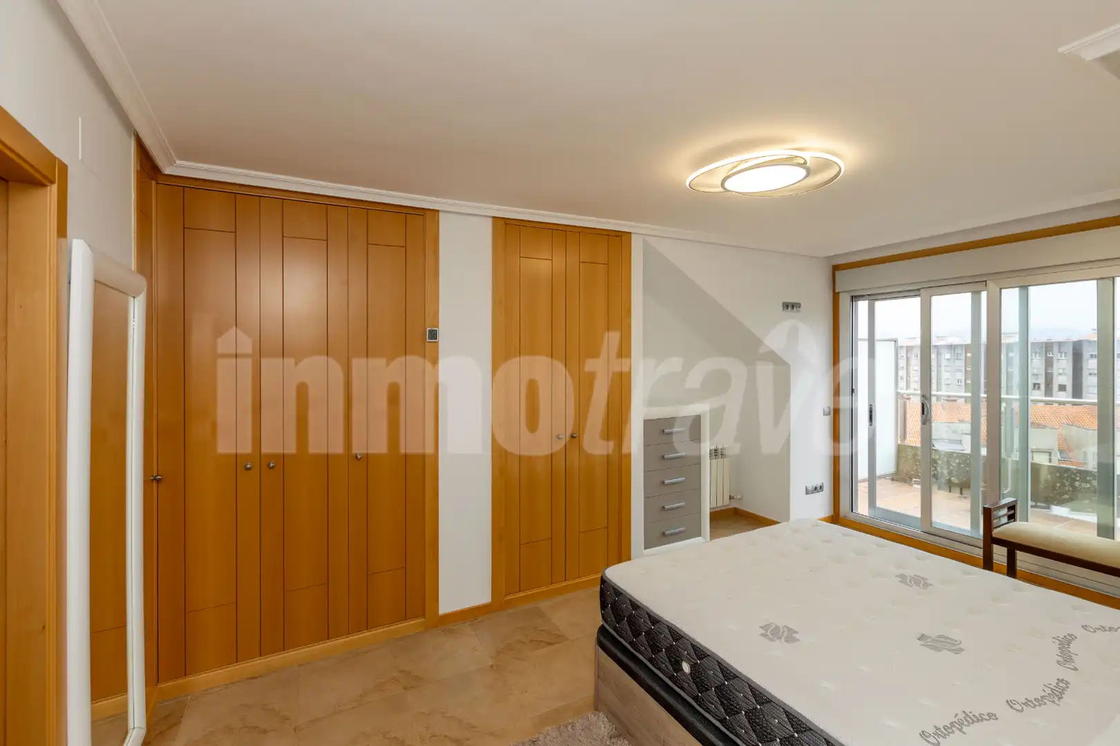 Bedroom of Attic for sale in Sanxenxo  with Air Conditioner, Heating and Terrace