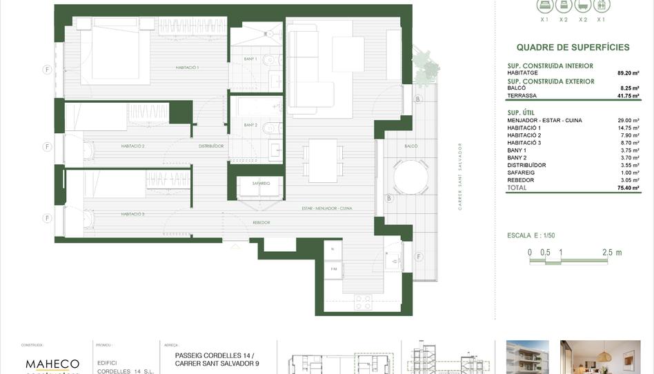 Photo 1 from new construction home in Flat for sale in Passeig de Cordelles, 14, Centre - Cordelles, Barcelona
