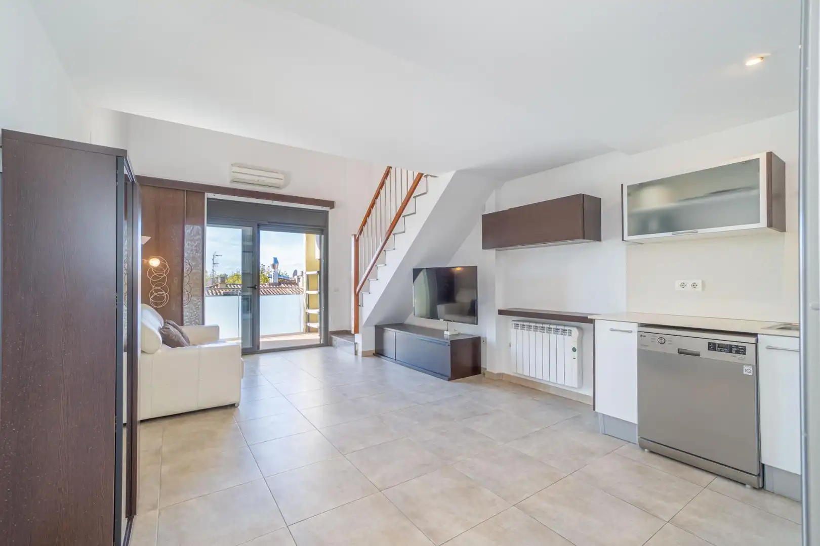 Sala de estar de Dúplex en venta en Empuriabrava con Calefacción y Terraza