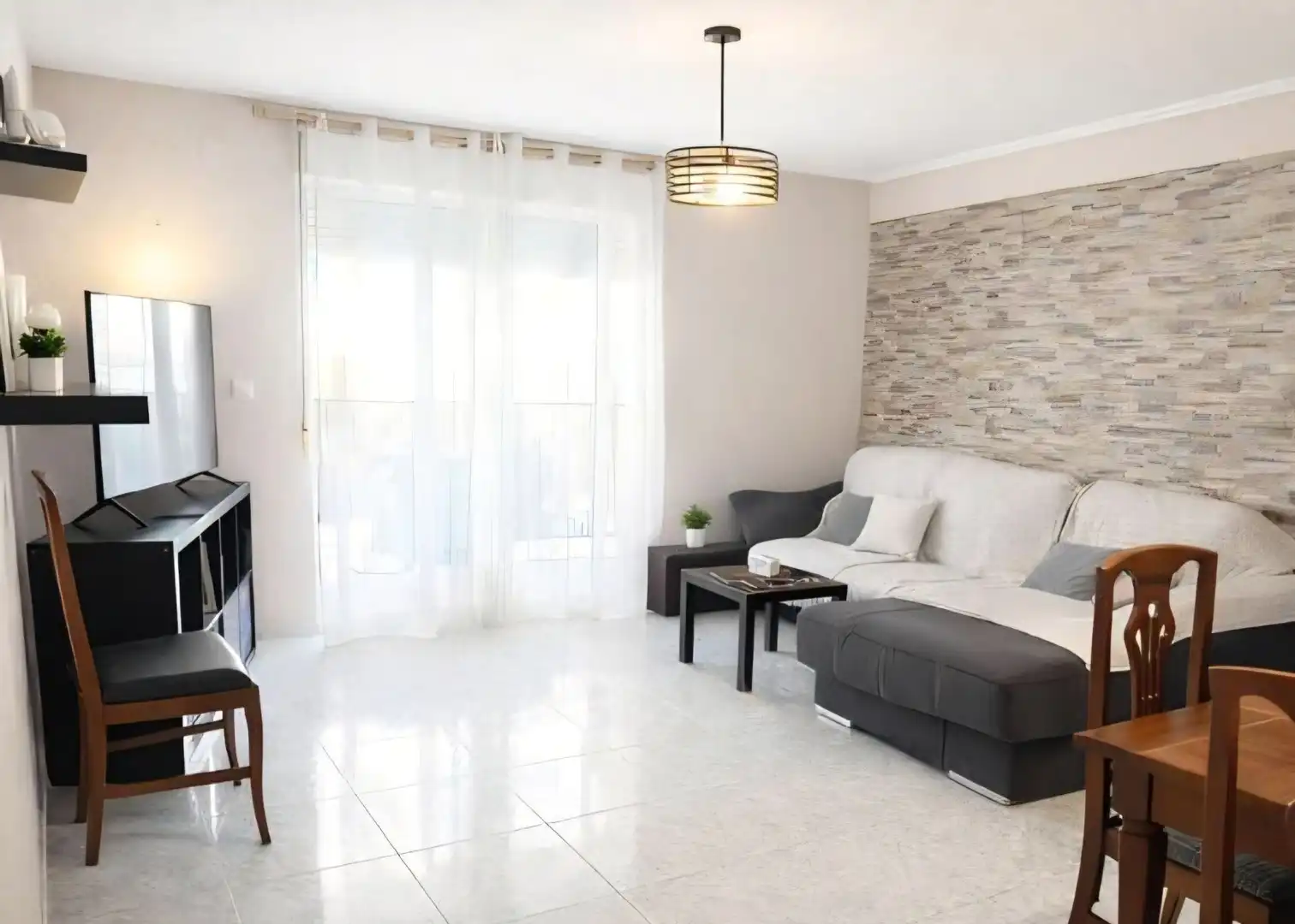 Sala de estar de Piso en venta en Calpe / Calp con Aire acondicionado, Terraza y Trastero