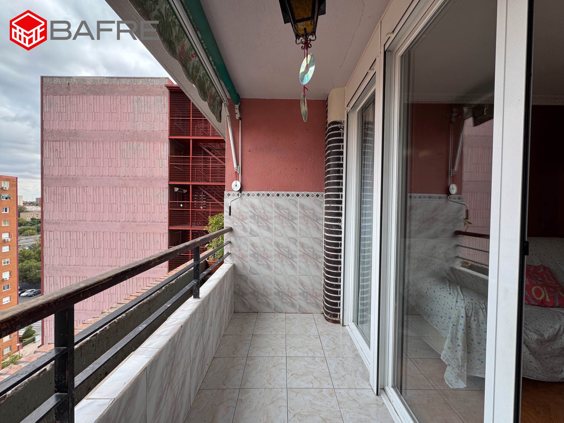 Balcony of Flat for sale in  Madrid Capital  with Air Conditioner, Heating and Parquet flooring