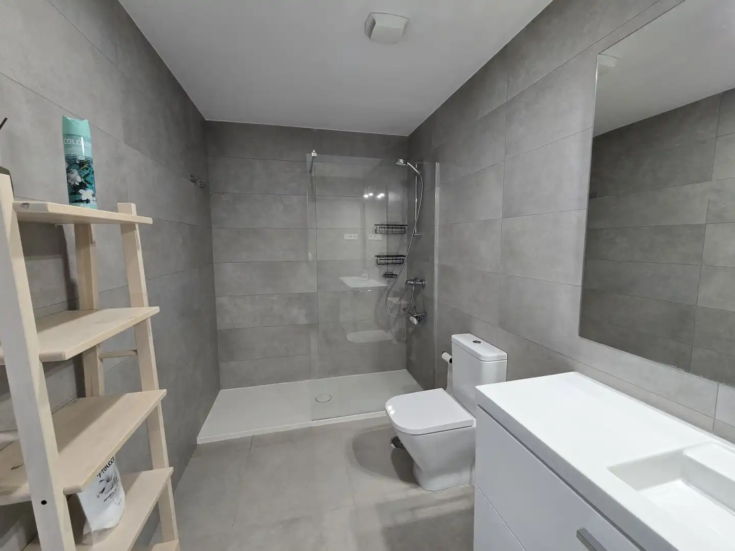 Badezimmer von Wohnung zur Miete in Málaga mit Klimaanlage, Heizung und Terrasse