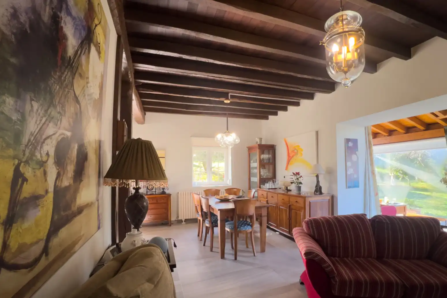 Dining room of Houses for sale in Cartes  with Heating, Parquet flooring and Terrace